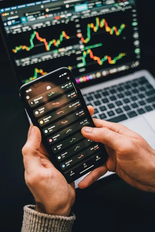 Cryptocurrency coins representing the DeFi ecosystem powering prediction markets