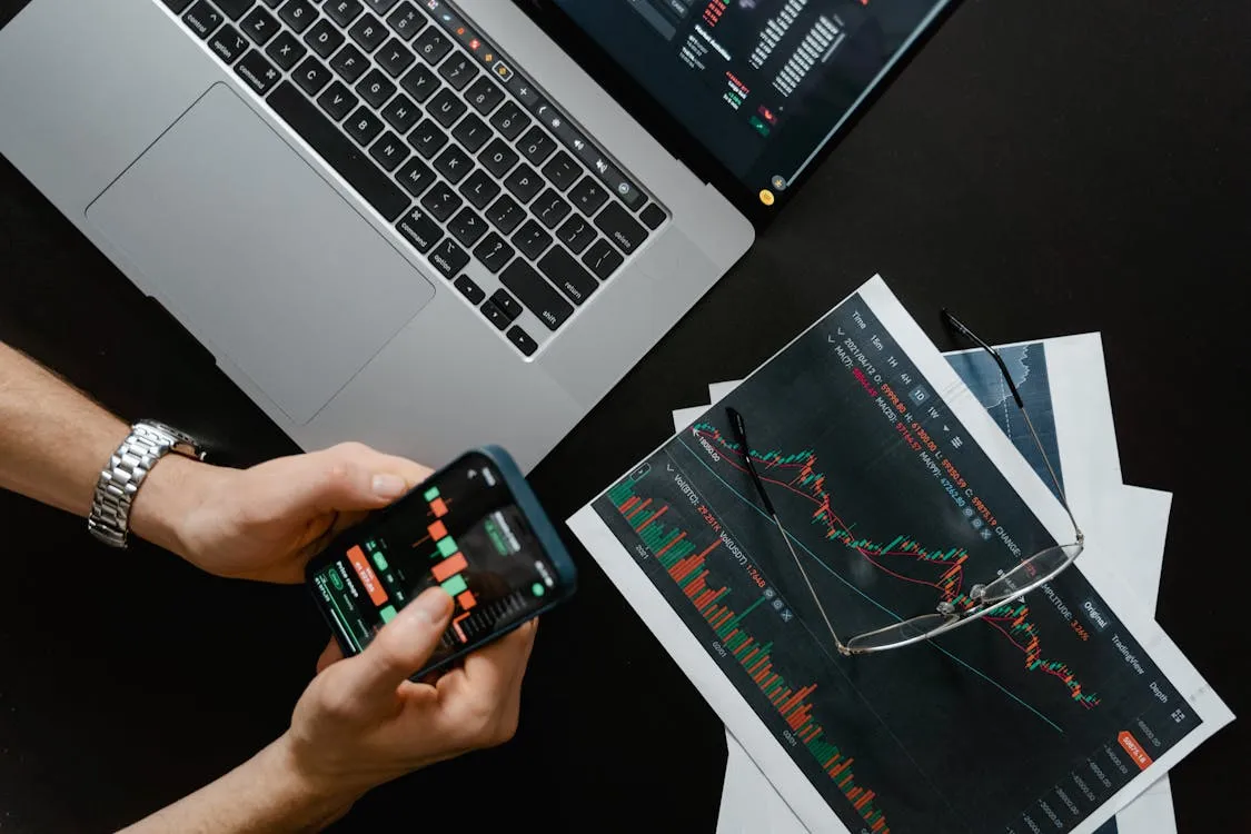 Data analytics dashboard showing growth metrics